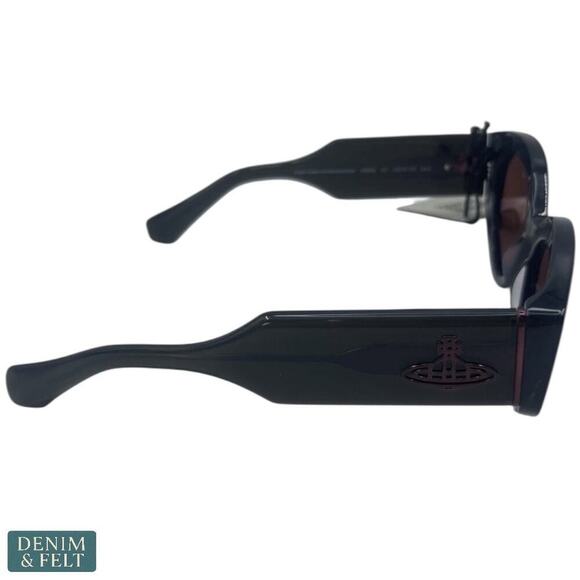 Vivienne Westwood Jackie Sunglasses Black/Brown UV Protection NEW/NWT!! main image 15